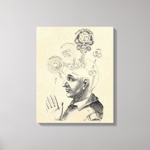 Geest en bewustzijn "Geist und Bewusstsein" Canvas Afdruk