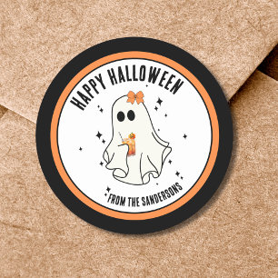 Geest Gelukkig Halloween Ronde Sticker