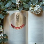  geest gewikkeld in een laken Halloween Ronde Sticker