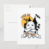Geest Halloween Kostuum Grappig Boe Briefkaart (Voorkant / Achterkant)