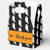 Geest Halloween zwart wit schattig Aangepaste naam Bedankdoosjes (Geopend)