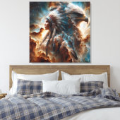 Geest in de hemel 0.2 canvas afdruk (Insitu (Slaapkamer))