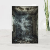 Geest in de kamer feestdagen kaart (Voorkant)