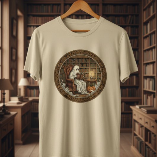 Geest In Een Bibliotheek Tri-Blend Shirt