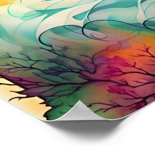 geest in het bos poster (Hoek)