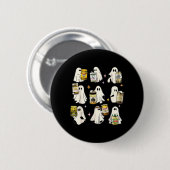 Geest ingeblikte augurken Cute Geest Augurk Pot In Ronde Button 5,7 Cm (Voorkant /achterkant)