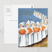 Geest Jack O Lantern Pompoen Kostuum Briefkaart (Voorkant / Achterkant)