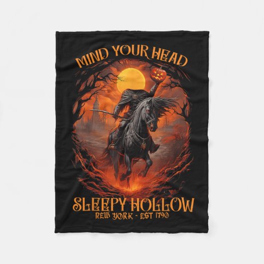  geest je hoofd slaperig hol zonder hoofd fleece deken (Voorkant)