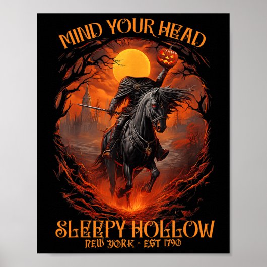 geest je hoofd slaperig hol zonder hoofd poster (Voorkant)