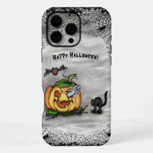 Geest , Kat , Vleermuis en Pompoen , Gelukkig Hall iPhone 16 Pro Max Hoesje