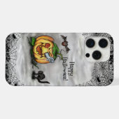 Geest , Kat , Vleermuis en Pompoen , Gelukkig Hall iPhone Hoesje (Achterkant horizontaal)