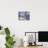 Geest Kitty Kat Condoleance Kunst Poster Print (Thuiskantoor)
