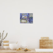 Geest Kitty Kat Condoleance Kunst Poster Print (Keuken)