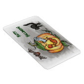 geest, knuppel en kat, Happy Halloween! Magneet (Rechterzijde)