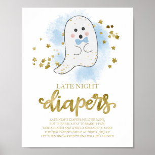 Geest Late Night Luiers Baby Shower Spel Bord Poster