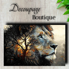 Geest Leeuw Decoupage Tissuepapier