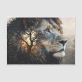 Geest Leeuw Decoupage Tissuepapier (Voorkant)