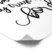 Geest leidt me waar mijn vertrouwen zonder grenzen poster (Hoek)