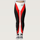 Geest Lichaam Geboren Warrior Voeg jouw naam toe Leggings (Voorkant)