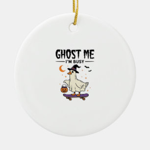 Geest Me Ik Ben Bezig Halloween Gans Skateboard Keramisch Ornament