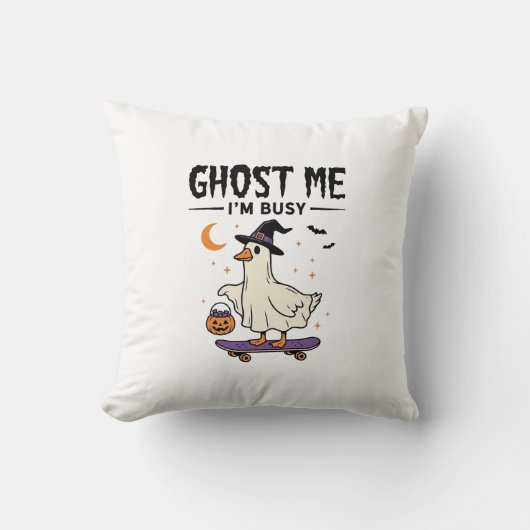 Geest Me Ik Ben Bezig Halloween Gans Skateboard Kussen (Voorkant)