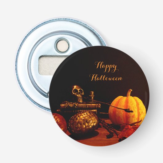 Geest najaar - stilstaand leven button flesopener (Voorkant)