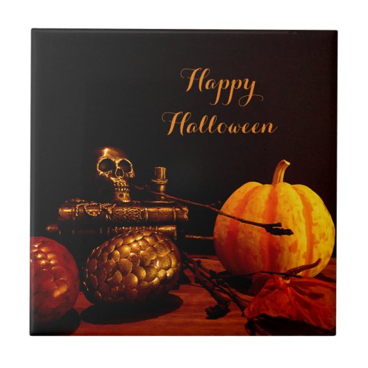 Geest najaar - stilstaand leven tegeltje (Voorkant)