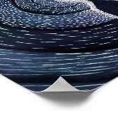 Geest op de oprit (blauw) poster (Hoek)