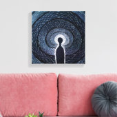 Geest op de oprit canvas afdruk (Insitu (Woonkamer))
