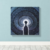 Geest op de oprit canvas afdruk (Insitu (Houten vloer))