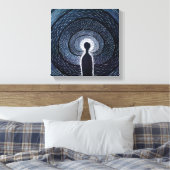 Geest op de oprit canvas afdruk (Insitu (Slaapkamer))