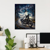 Geest op motorfiets poster (Thuiskantoor)