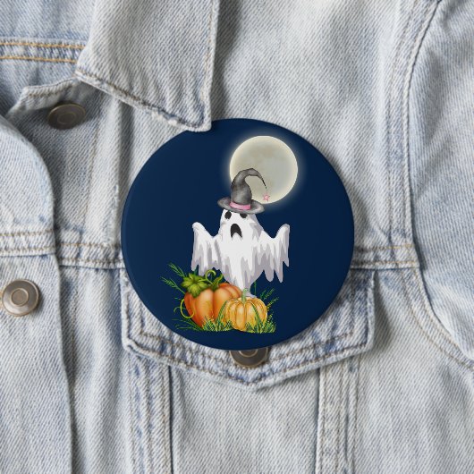 Geest & Pompoen Halloween Knop Ronde Button 4,0 Cm (In situ)