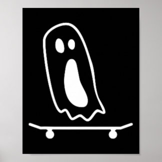 Geest Skateboard Lui Halloween Kostuum Grappige Sk Poster