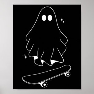 Geest Skateboard Lui Halloween Kostuum Grappige Sk Poster