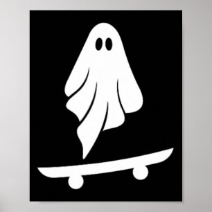 Geest Skateboard Lui Halloween Kostuum Grappige Sk Poster