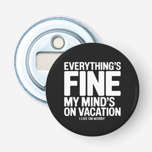 Geest Vakantie Button Flesopener (Voorkant)