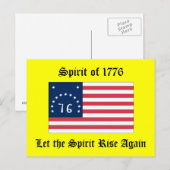 Geest van 1776 briefkaart (Voorkant / Achterkant)