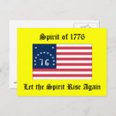 Geest van 1776 briefkaart (Voorkant / Achterkant)