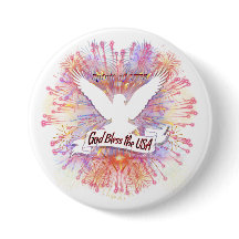 Geest van 1776 God Zegen de VS Spandoek Steenarend