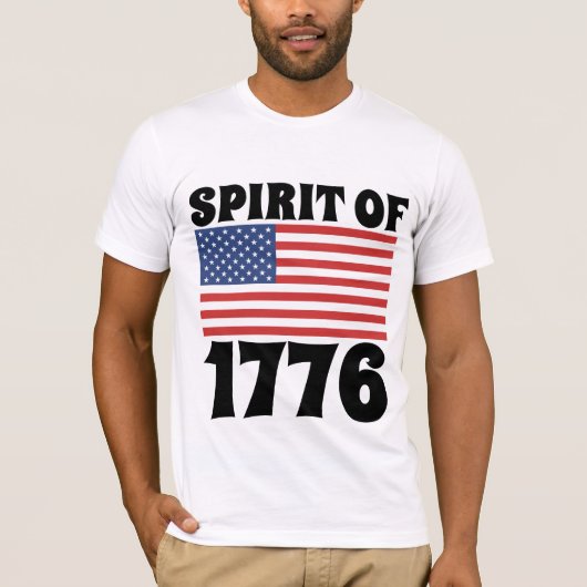 GEEST VAN 1776 Patriottische T-SHIRTS (Voorkant)