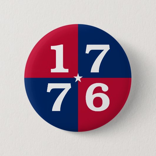 Geest van 1776 ronde button 5,7 cm (Voorkant)