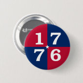 Geest van 1776 ronde button 5,7 cm (Voorkant /achterkant)