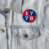 Geest van 1776 ronde button 5,7 cm (In situ)