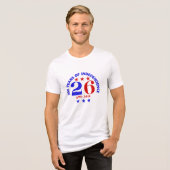 GEEST VAN 26 - 250 JAAR ONAFHANKELIJKHEID Tri-Blend SHIRT (Voorkant volledig)