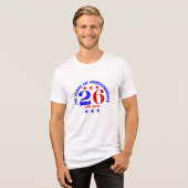 GEEST VAN 26 - 250 JAAR ONAFHANKELIJKHEID Tri-Blend SHIRT (Voorkant volledig)