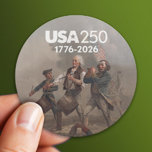 Geest van 76 - 250e verjaardag van Amerika Ronde Sticker