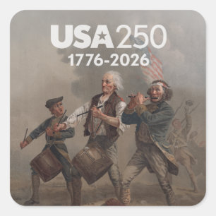 Geest van 76 - 250e verjaardag van Amerika Vierkante Sticker
