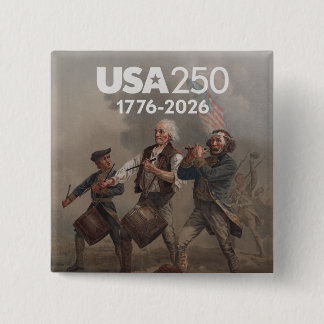 Geest van 76 - 250ste verjaardag van Amerika Vierkante Button 5,1 Cm