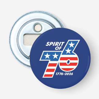 Geest van 76 - America's 250e verjaardag 1776-2026 Button Flesopener